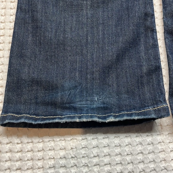 Bebock for Express Blue Denim Low Rise Boot Cut Jeans Women's Sz 6L - Picture 14 of 15